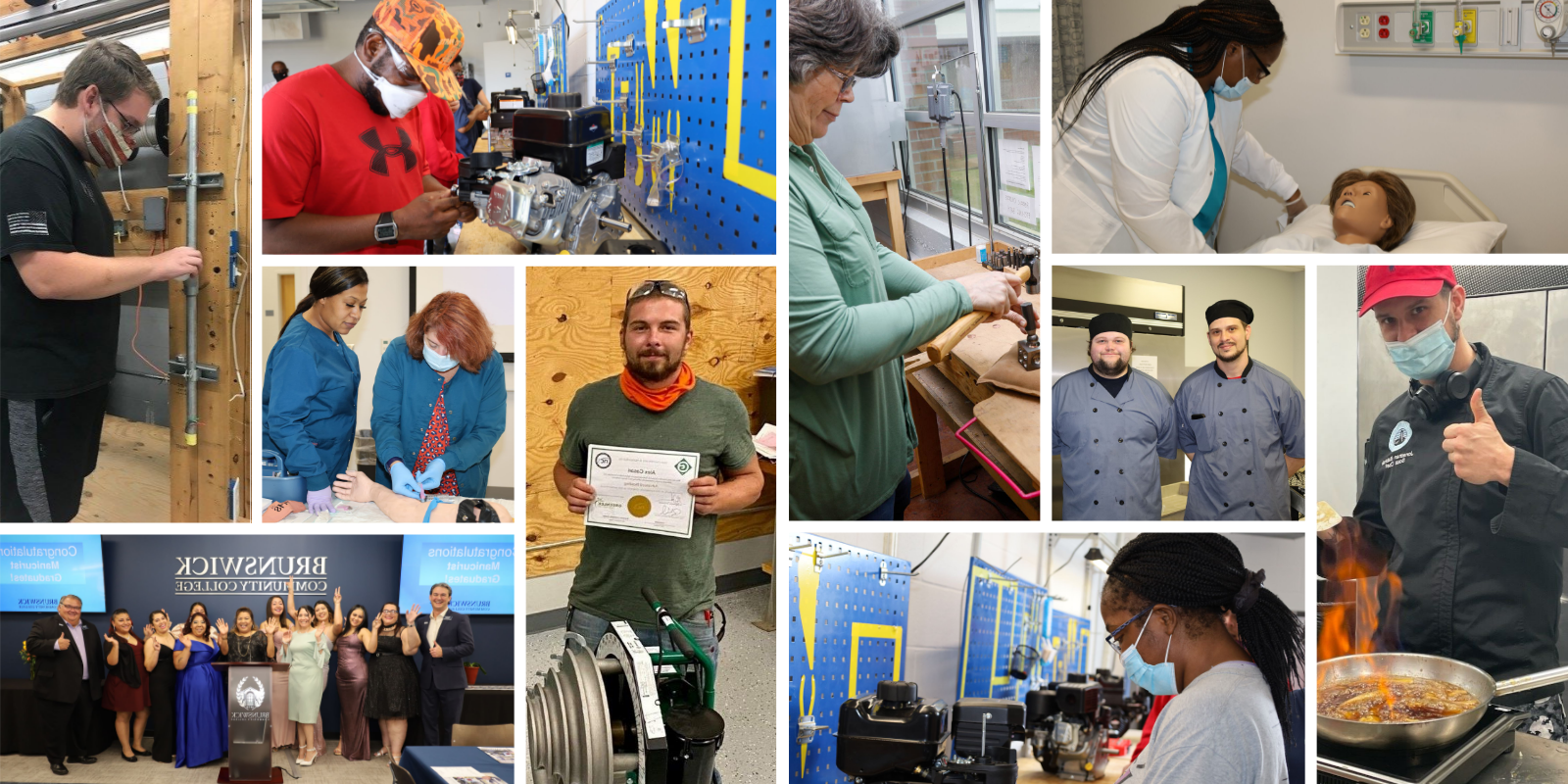collage of continuing education and workforce development students